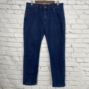 Mugsy Studio‎ Blue Jeans Men's 34x29 FLX3NSB Slim Straight Dark Wash Stretch